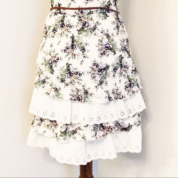 Blue Bird | Anthropologie layered floral dress - Picture 3 of 8